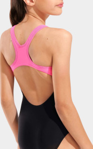 Купальник закритий для дівчат Arena SUNRISE SWIMSUIT SWIM PRO BACK чорний, бірюзовий, рожевий 116 см 010762-590