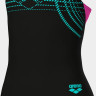 Купальник закритий для дівчат Arena SUNRISE SWIMSUIT SWIM PRO BACK чорний, бірюзовий, рожевий 116 см 010762-590