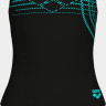 Купальник закритий для дівчат Arena SUNRISE SWIMSUIT SWIM PRO BACK чорний, бірюзовий, рожевий 116 см 010762-590