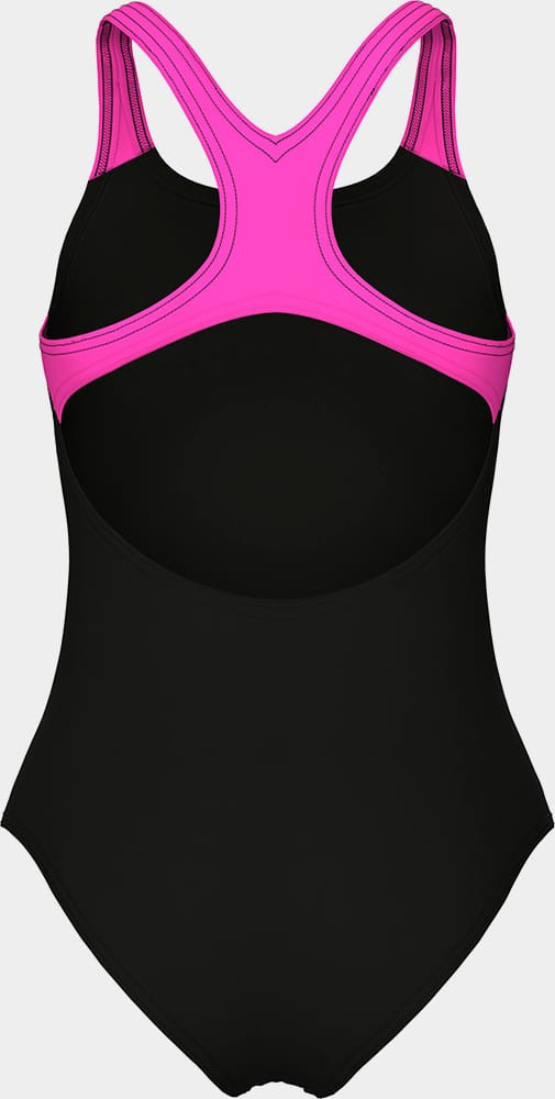 Купальник закритий для дівчат Arena SUNRISE SWIMSUIT SWIM PRO BACK чорний, бірюзовий, рожевий 116 см 010762-590