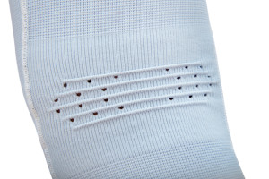 Фіксатор коліна Reebok Speedwick Knee Support білий, червоний Уні M RRSU-14324