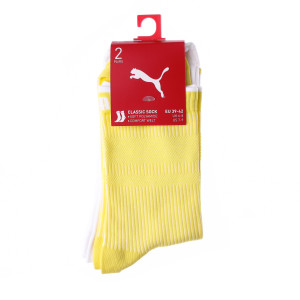 Шкарпетки Puma SOCK CLASSIC 2P WOMEN жовтий, білий Уні 35-38 103003001-013