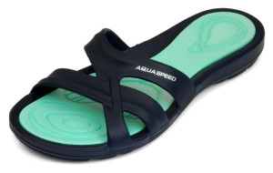 Шльопанці Aqua Speed PANAMA 6601 темно-синій, бірюзовий Жін 36 513-10
