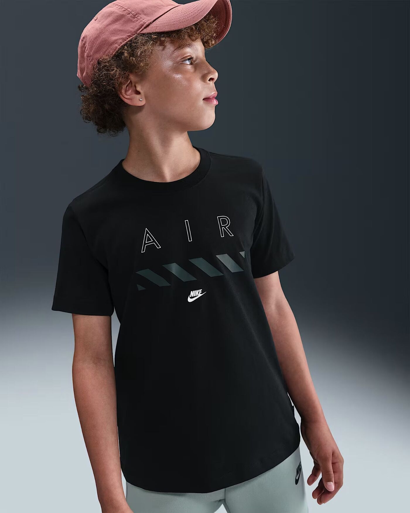 Футболка дитяча Nike Air Older Kids T-Shirt Black HV5191-010