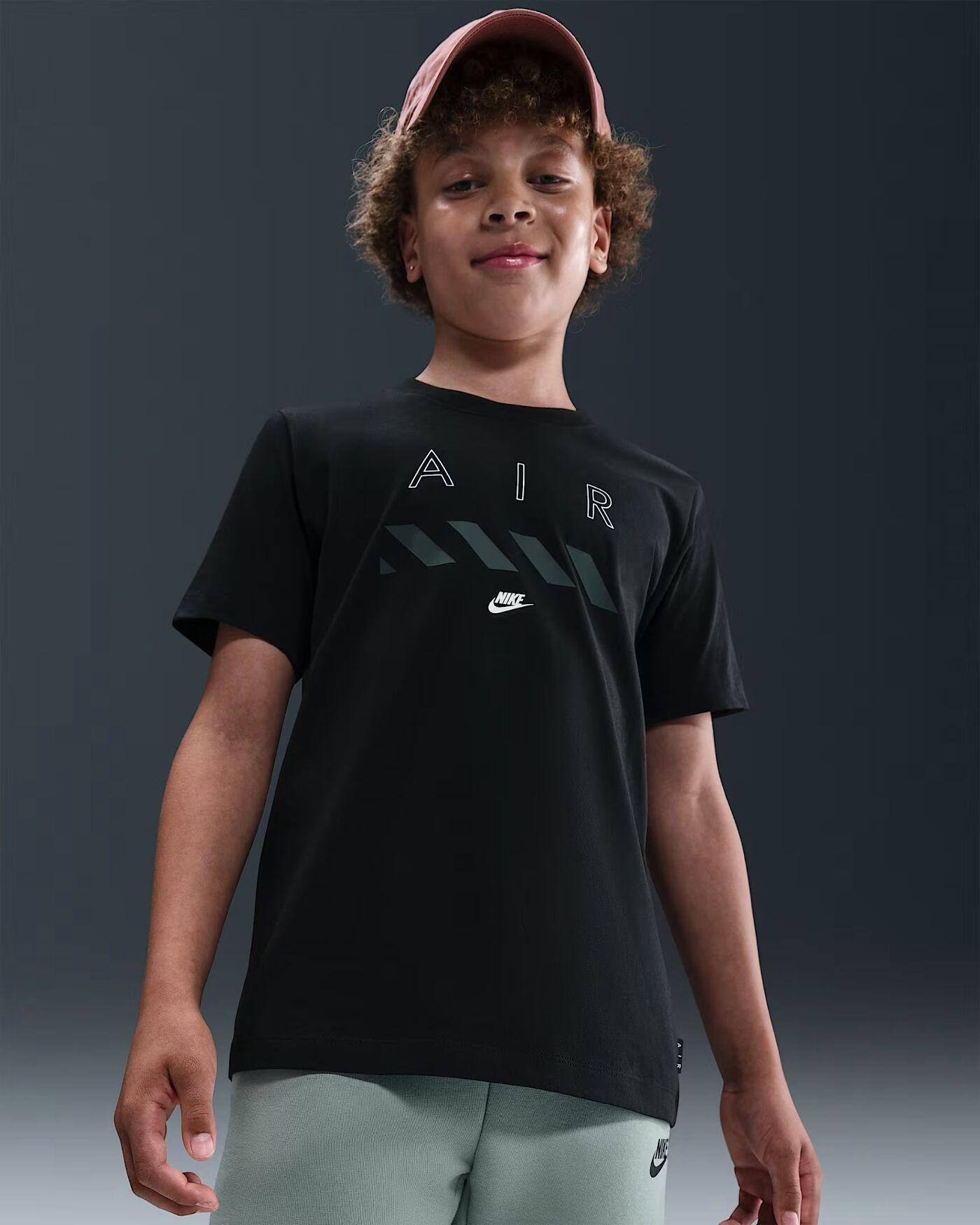 Футболка дитяча Nike Air Older Kids T-Shirt Black HV5191-010
