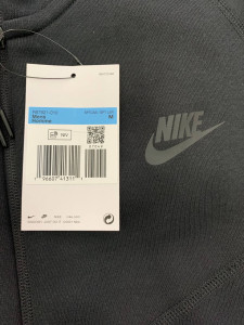 Толстовка Nike M TCH FLC FZ WR HOODIE (Клас А) FB7921-010-R