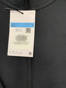 Толстовка Nike M TCH FLC FZ WR HOODIE (Клас А) FB7921-010-R