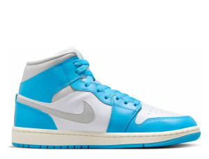 Кросівки Jordan 1 Mid Dark Powder Blue White Sail Neutral Grey (W) BQ6472-400