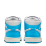 Кросівки Jordan 1 Mid Dark Powder Blue White Sail Neutral Grey (W) BQ6472-400