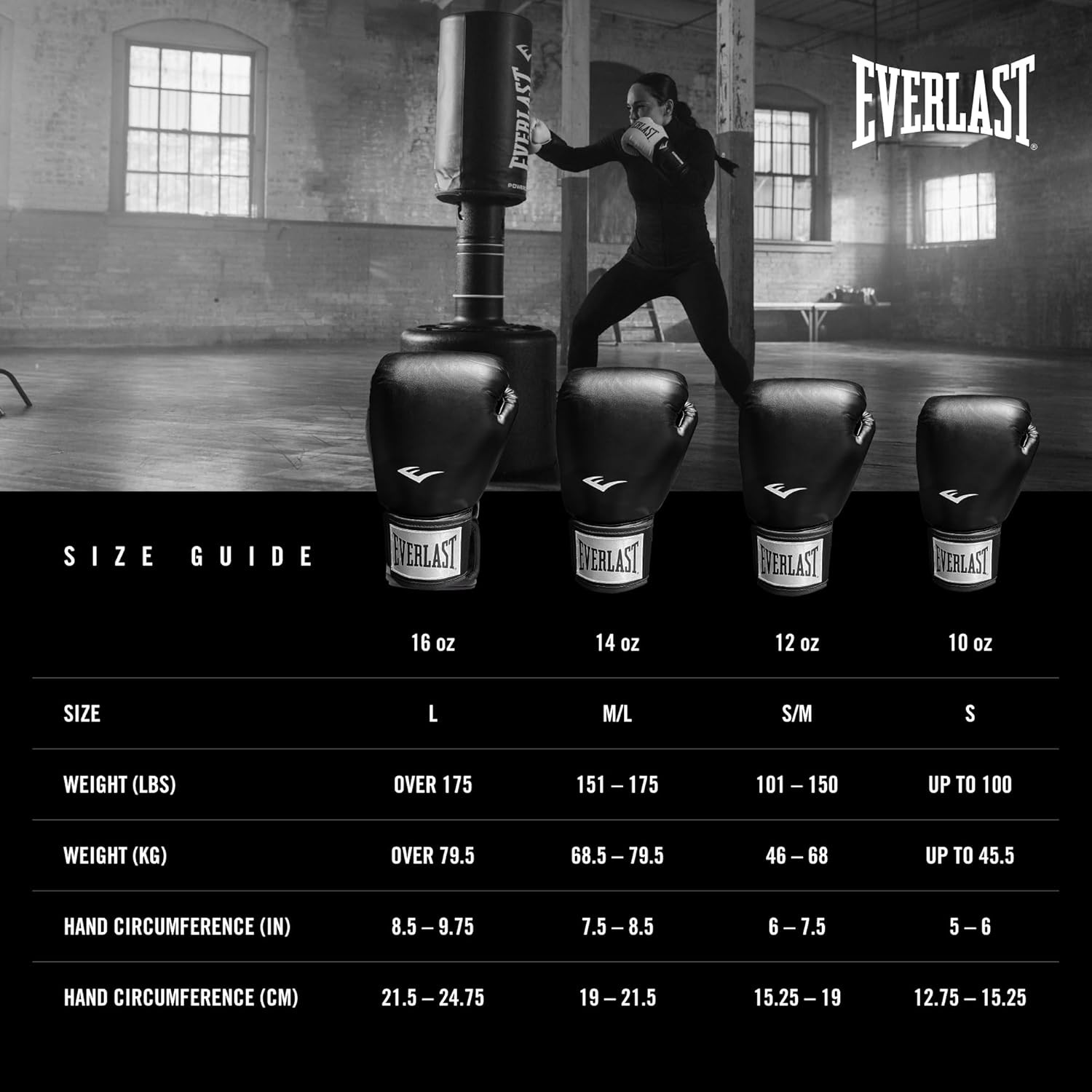 Рукавиці боксерські Everlast PROSTYLE 2 BOXING GLOVE чорний Уні 8 унцій P00003072