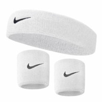 Набір Nike пов`язка+напульсники (білий) NNN07-NNN04-100 NNN07-NNN04-100