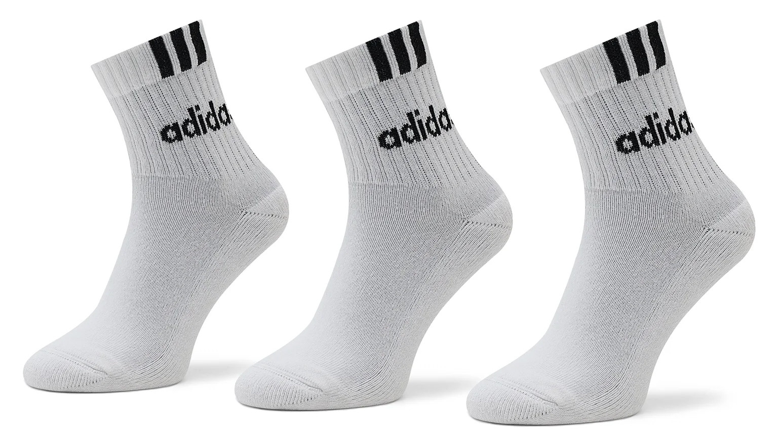 Шкарпетки Adidas C 3S LIN 3P білий, чорний Уні L (43-45) HT3437