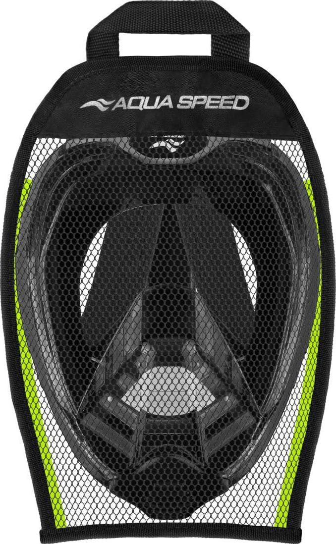 Маска для плавання Aqua Speed VEIFA ZX 9857 чорний, жовтий S/M (554-38) 554-38