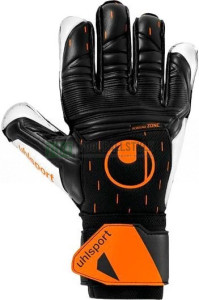 Рукавиці воротарські Uhlsport SPEED CONTACT SOFT PRO чорно-біло-жовтогарячі 1011268 01 1011268-01
