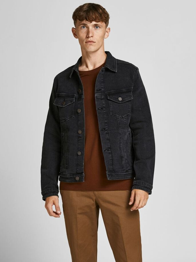 Куртка джинсова JJIALVIN JJJACKET AGI 015 NOOS 12168696-Black Denim Jack&Jones L Чорний 12168696-Black Denim