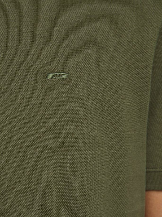 Поло JJEBASIC POLO SS NOOS 12136516 Olive Night Jack&Jones M Хакі 12136516OLIVENIGHT