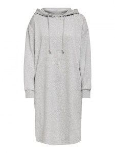Сукня PGSWEET L/S HOODIE DRESS SWT 15236975 Light Grey Melange ONLY L Сірий 15236975LIGHTGREYMELA