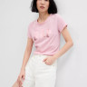 Футболка V-GAP SS CLSC TEE 268820-72 GAP S Розовий 268820-72