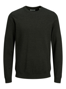 Пуловер JJEBASIC KNIT CREW NECK NOOS 12137190-Forest Night Jack&Jones XXL Зелений 12137190-FOREST NIGHT-DET
