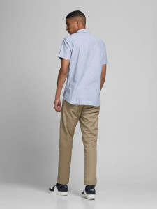 Сорочка JJESUMMER SHIRT SlimFIT 12163857 Infinity Jack&Jones L Блакитний 12163857INFINITY