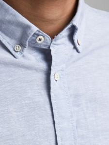 Сорочка JJESUMMER SHIRT SlimFIT 12163857 Infinity Jack&Jones L Блакитний 12163857INFINITY