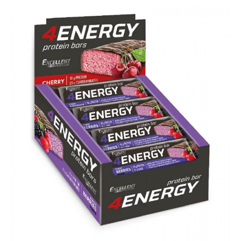 Батончик 4 ENERGY - 24x40g Berry 100-11-7393962-20