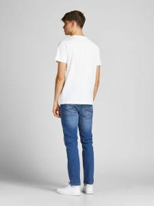 Футболка JJPALM TEE SS 12200243-Cloud Dancer-Fit:Standard Fit Jack&Jones L Білий 12200243-CLOUD DANCER-FIT