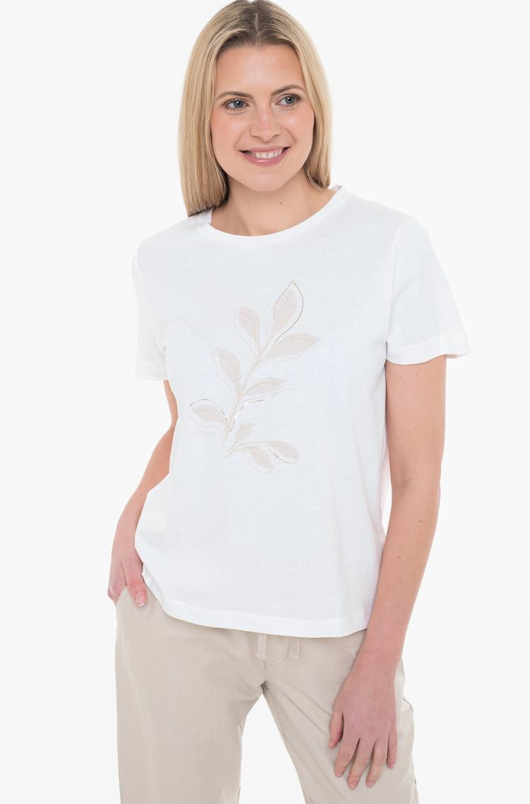 Футболка T-SHIRT WITH A PRINT 1040544-10315 Tom Tailor L Білий 1040544-10315