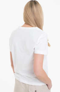 Футболка T-SHIRT WITH A PRINT 1040544-10315 Tom Tailor L Білий 1040544-10315