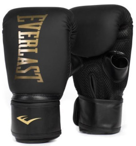 Рукавиці боксерські Everlast CARDIO ELITE BAG GLOVES чорний, золотий Уні L/XL P00003320