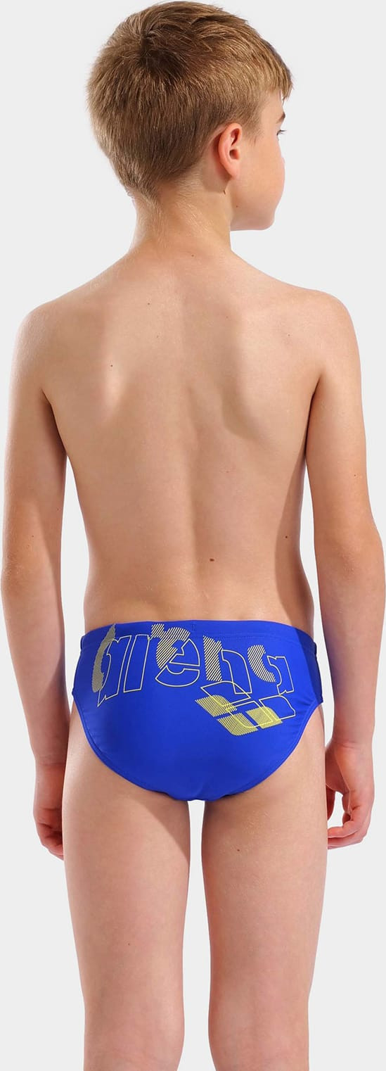 Плавки сліпи для хлопчиків Arena TALES SWIM BRIEFS синій, жовтий 140 см 009086-802