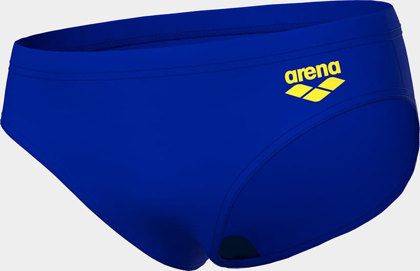 Плавки сліпи для хлопчиків Arena TALES SWIM BRIEFS синій, жовтий 140 см 009086-802