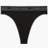 Нижня білизна Victoria's Secret Logo Cotton High-Waist Thong Panty Black 4157-08-QB4 M 4157-08-QB4