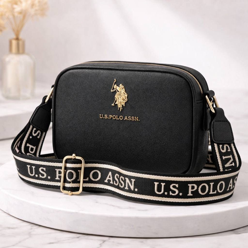 Сумка кросбоді U.S. Polo Assn Classic Zip Crossbody Bag Black 131-AD2