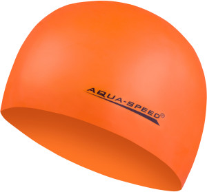 Шапочка для плавання Aqua Speed MEGA 100-75 помаранчевий Уні OSFM 100-75