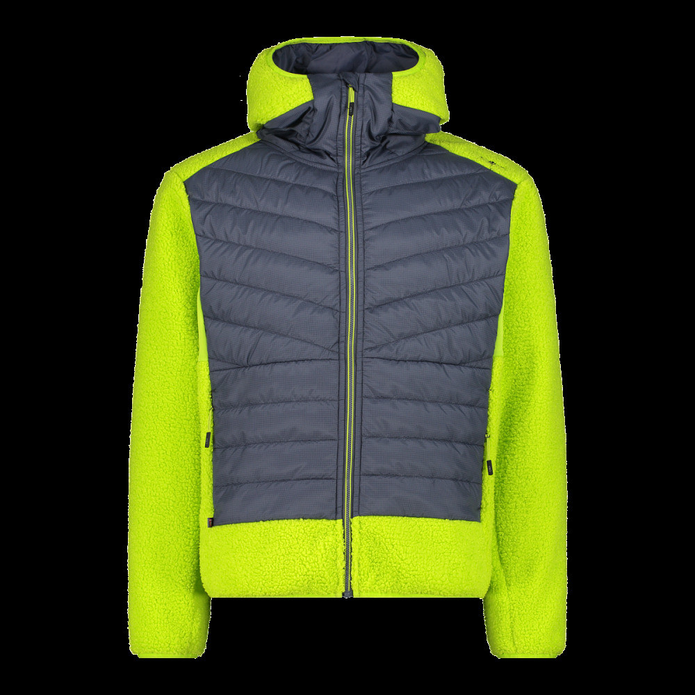 Куртка спорт. CMP JACKET HYBRID FIX HOOD GRID PO 34P1817-U911
