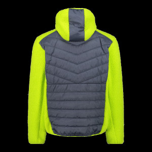 Куртка спорт. CMP JACKET HYBRID FIX HOOD GRID PO 34P1817-U911