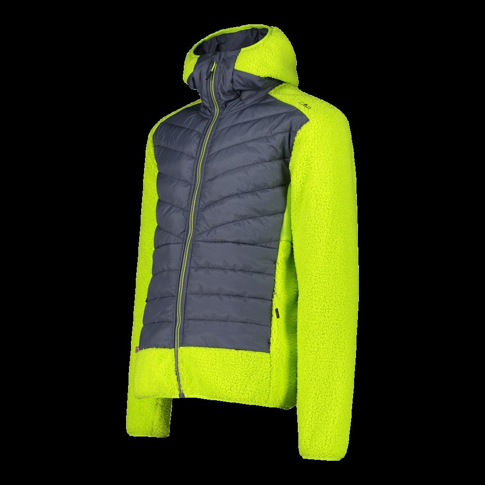 Куртка спорт. CMP JACKET HYBRID FIX HOOD GRID PO 34P1817-U911