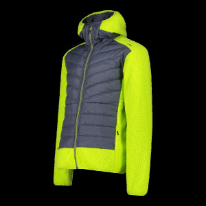 Куртка спорт. CMP JACKET HYBRID FIX HOOD GRID PO 34P1817-U911