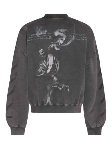 Кофта OFF-WHITE Oversize Sweatshirt In Black OMBA070F23FLE0091077