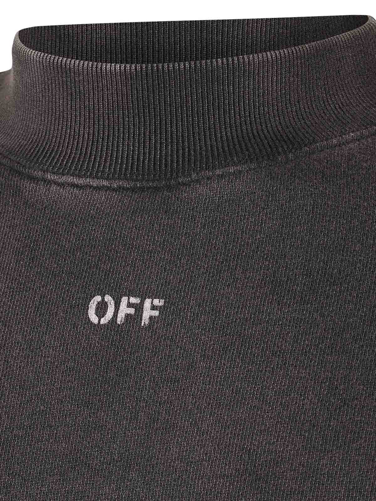 Кофта OFF-WHITE Oversize Sweatshirt In Black OMBA070F23FLE0091077