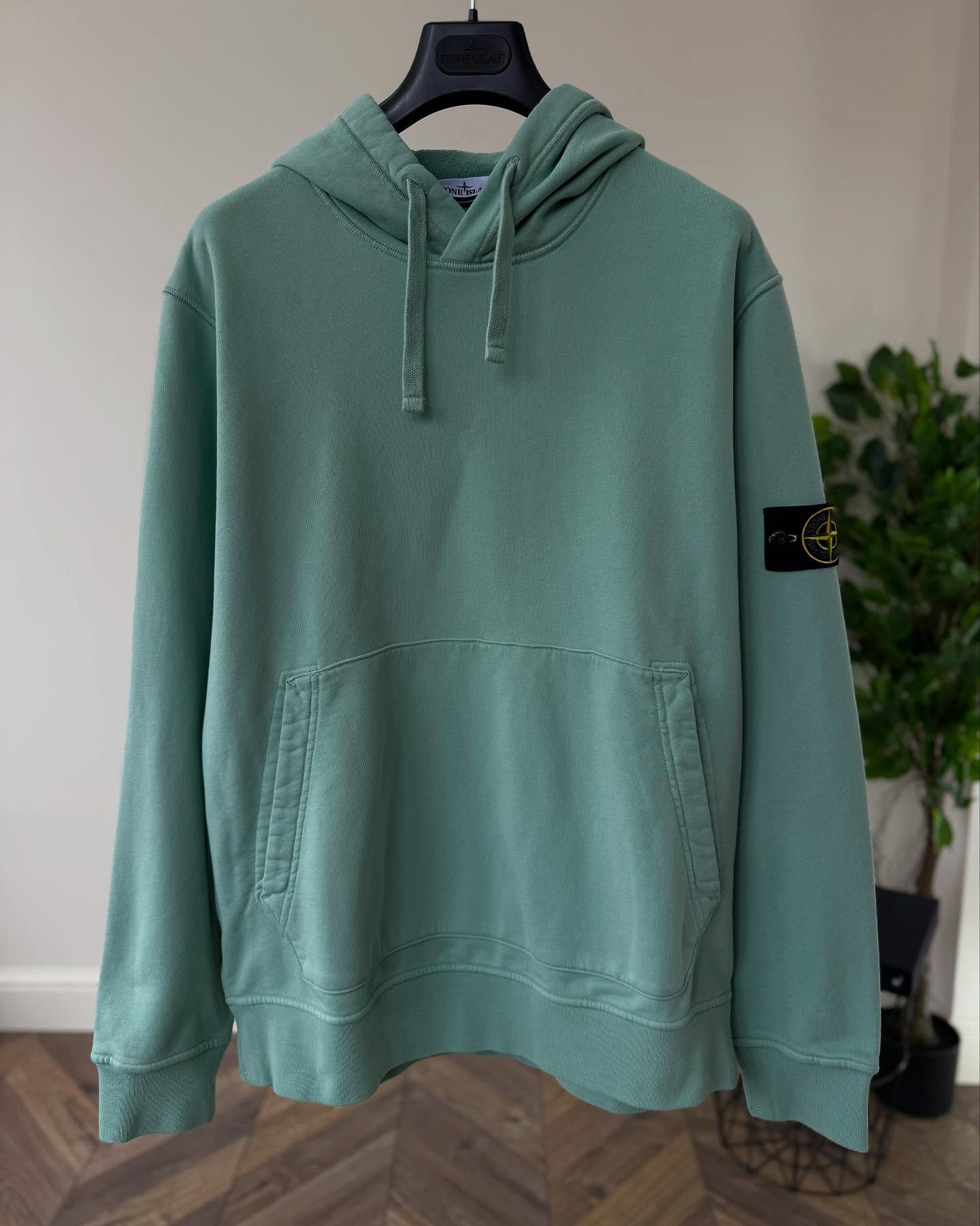 Худі Stone Island Garment Dyed Popover Hoodie 'Light Green' 801564151 V0052