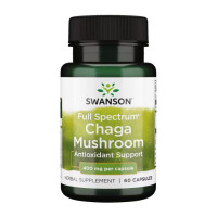 Капсули Swanson Full Spectrum Chaga Mushroom 400 mg - 60 caps 100-57-8938105-20