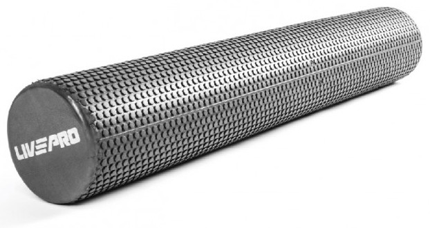 Ролик масажний FOAM ROLLER чорний Уні 90X15см LP8230-90