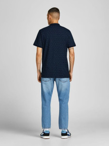 Поло JJEJACK DETAIL POLO SS NOOS 12201315-Navy Blazer-AOP:Full Body Jack&Jones L Темно-синій 12201315-NAVY BLAZER-AOP: