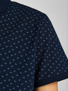 Поло JJEJACK DETAIL POLO SS NOOS 12201315-Navy Blazer-AOP:Full Body Jack&Jones L Темно-синій 12201315-NAVY BLAZER-AOP: