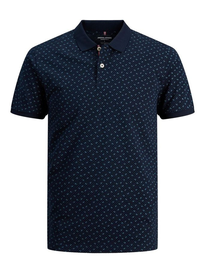 Поло JJEJACK DETAIL POLO SS NOOS 12201315-Navy Blazer-AOP:Full Body Jack&Jones L Темно-синій 12201315-NAVY BLAZER-AOP: