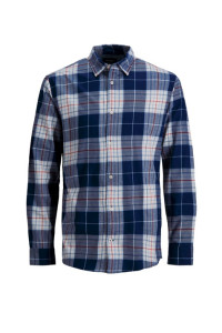 Сорочка JJEJASON CHECK SHIRT L/S 12200694-Navy Blazer-Fit:SLIM FIT Jack&Jones L Синій 12200694-NAVY BLAZER-FIT: