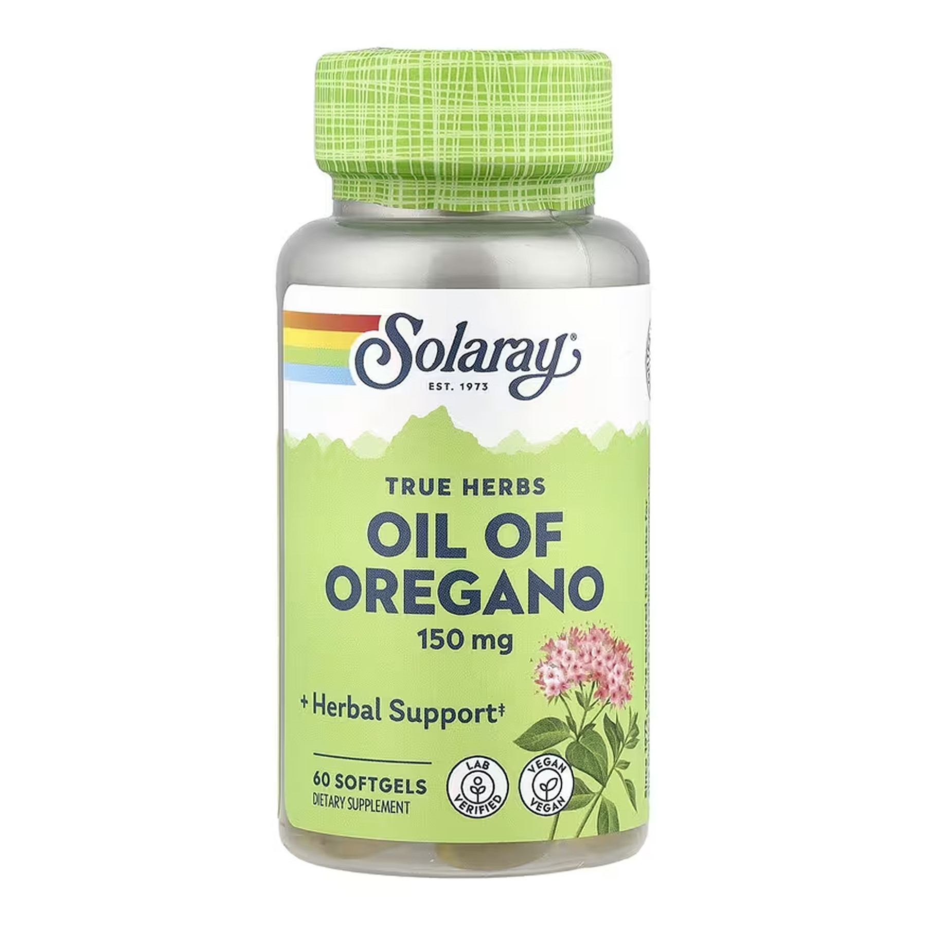 Софт гелеві капсули Solaray Oil of Oregano 150mg - 60 softgels 2023-10-6759