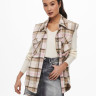 Жилетка ONLLIPPA CHECKED VEST WVN 15233905 Cloud Dancer ONLY L Бежевий 15233905CLOUDDANCER